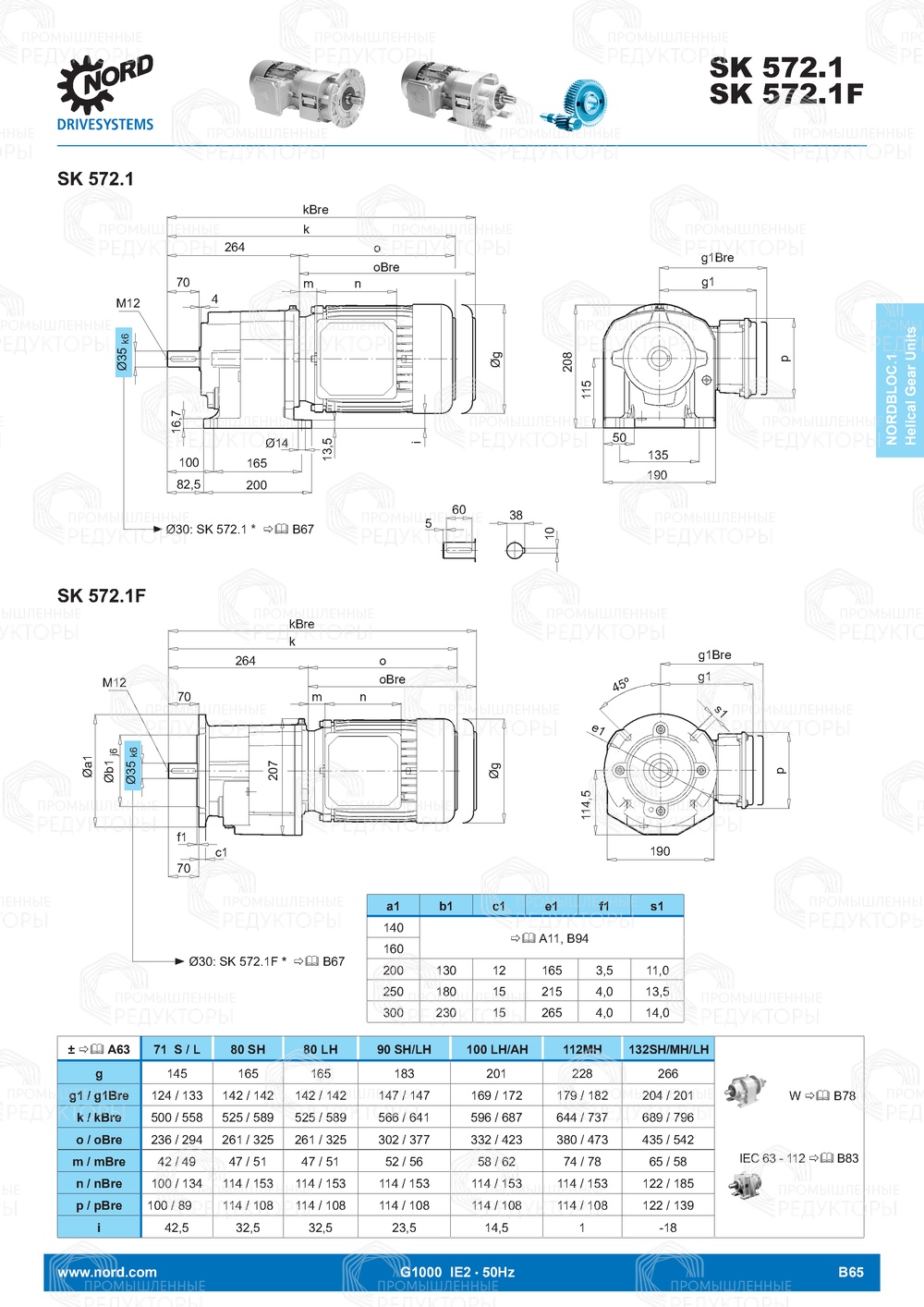 Мотор-редуктор Nord SK 572.1 Nord SK 572.1